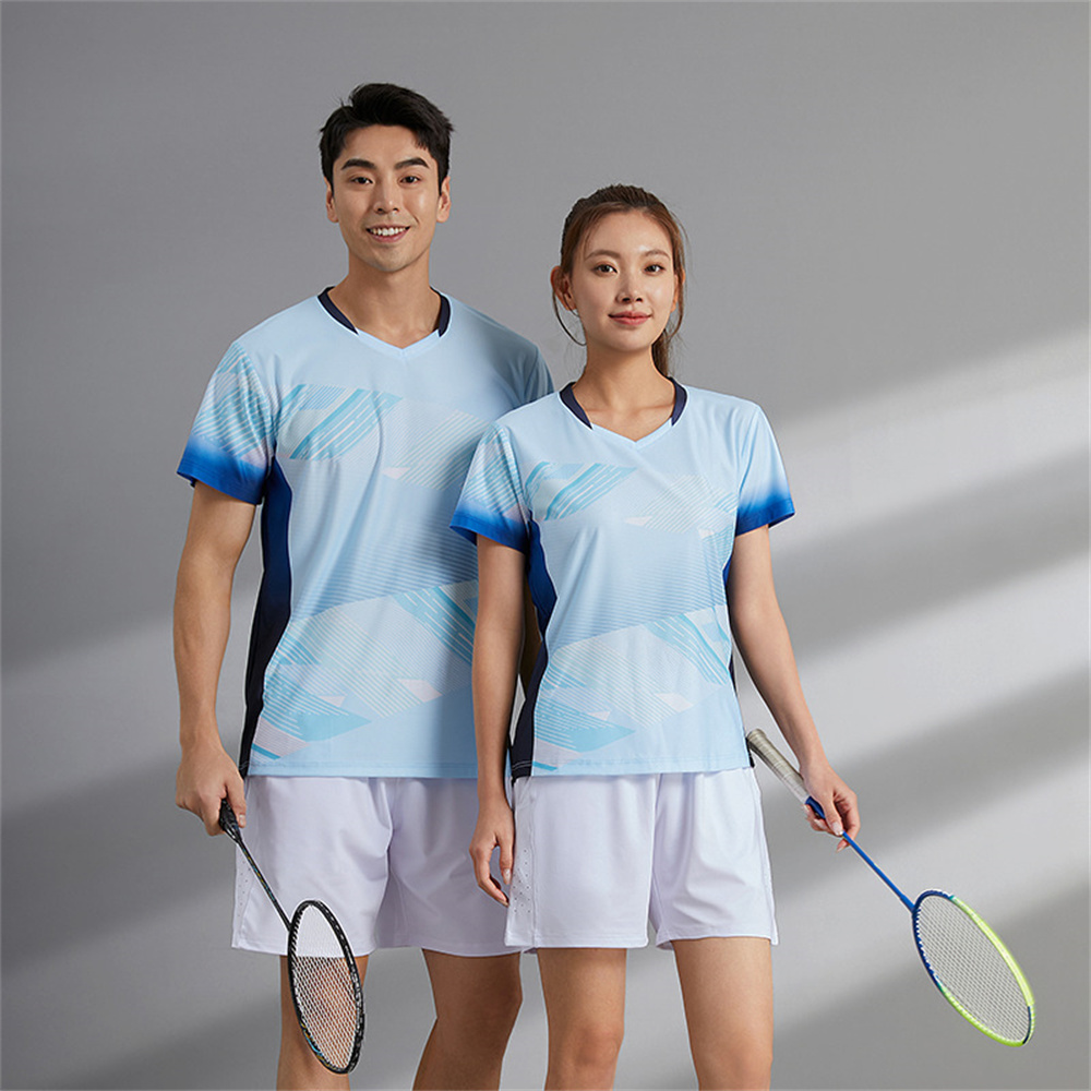 Badminton Outfit - 남성용 배드민턴 저지 반바지, 여성용 셔틀콕