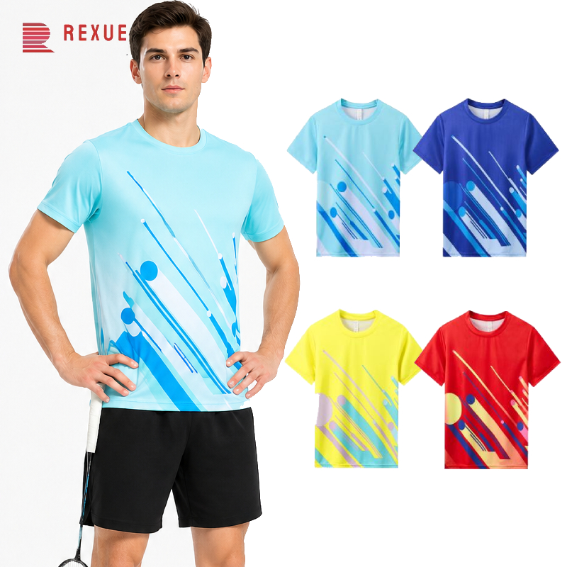 Badminton Jersey - 남성용 배드민턴 셔츠 속건성 통기성 스포츠