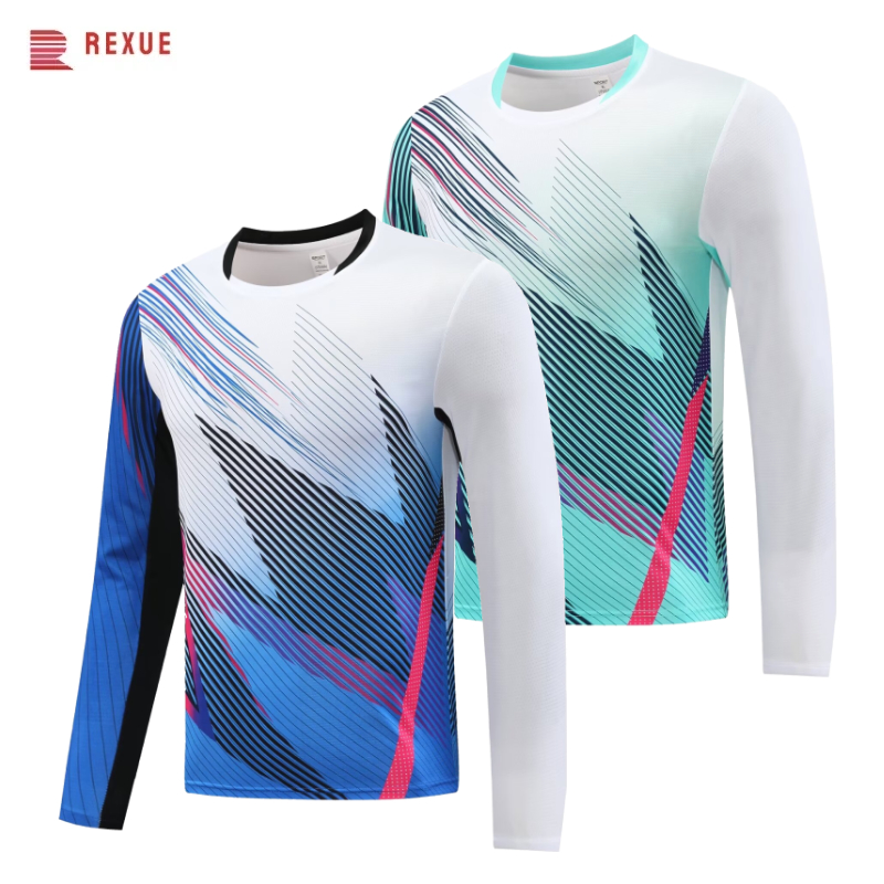 Badminton Jersey - 긴 소매 배드민턴 셔츠 남여 탁구