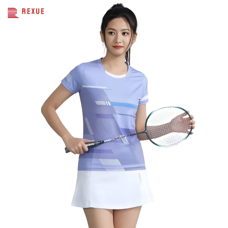 Badminton Jersey - 여성용 탁구 배드민턴 셔츠, 3D 프린트,