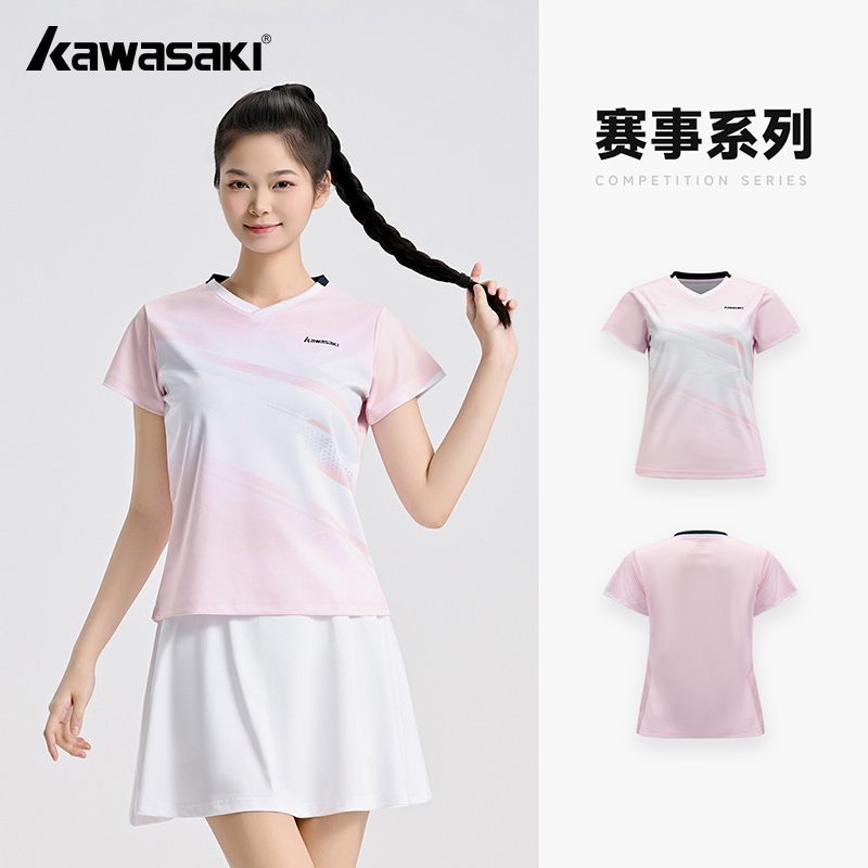 Badminton Outfit - 가와사키 오리지널 여성용 배드민턴 셔츠 스포츠
