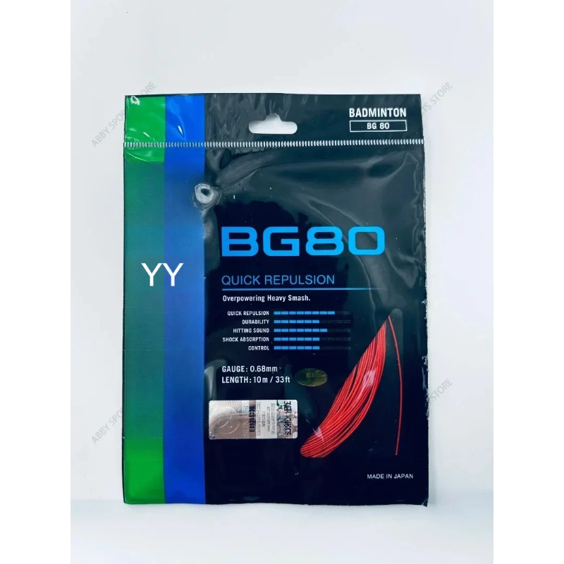 새로운 YY 배드민턴 라켓 스트링 BG80 (0.68m - Badminton Yonex String 리뷰 및 가격