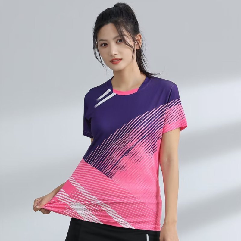 여성용 탁구 배드민턴 셔츠, 3D 프린트, 통기성 메쉬 - Badminton Jersey 리뷰 및 가격