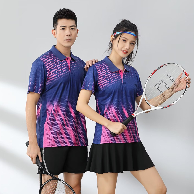 남녀공용 폴로 배드민턴 셔츠, 반팔 골프 탁구 폴리에스 - Badminton Jersey 리뷰 및 가격